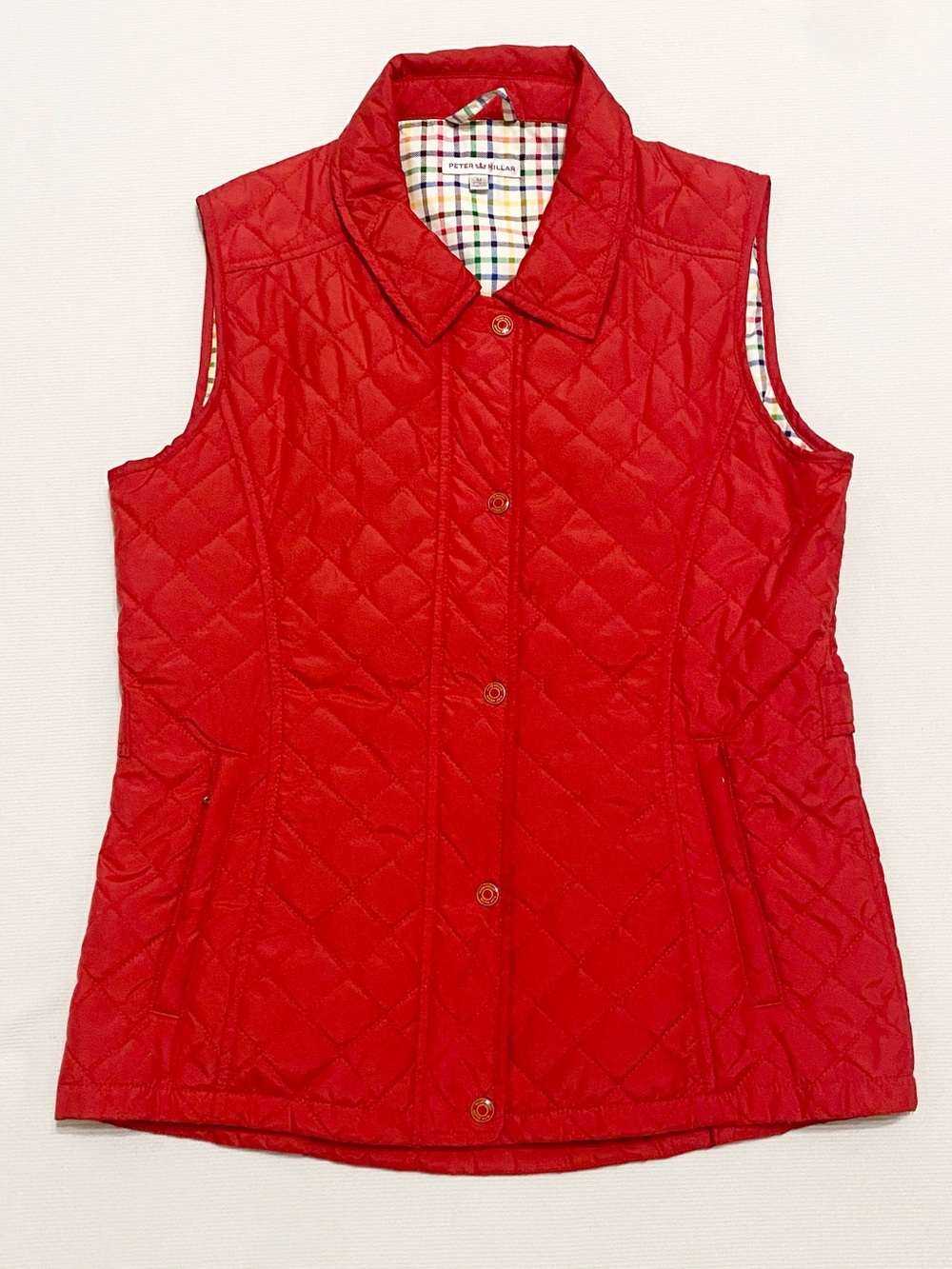 Peter Millar Women’s Red Puffer Vest